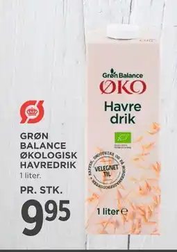 MENY GRØN BALANCE ØKOLOGISK HAVREDRIK tilbud