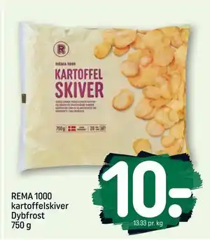 REMA 1000 kartoffelskiver Dybfrost 750 g