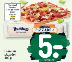 REMA 1000 Humlum pizzadej 400 g tilbud