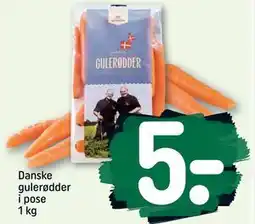 REMA 1000 Danske gulerødder i pose 1 kg tilbud