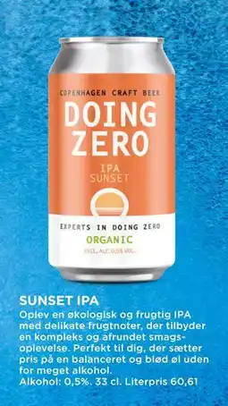 MENY SUNSET IPA tilbud
