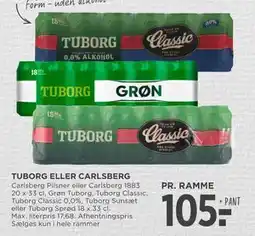 MENY TUBORG ELLER CARLSBERG tilbud