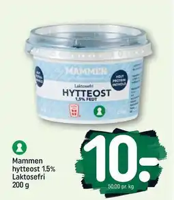 REMA 1000 Mammen hytteost 1.5% Laktosefri 200 g tilbud