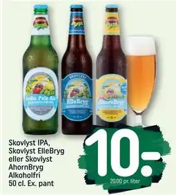 REMA 1000 Skovlyst IPA, Skovlyst ElleBryg eller Skovlyst AhornBryg Alkoholfri 50 cl. Ex. pant tilbud