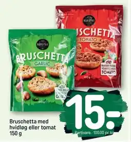 REMA 1000 Bruschetta med hvidløg eller tomat 150 g tilbud