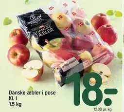 REMA 1000 Danske æbler i pose Kl. I 1.5 kg tilbud