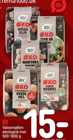 REMA 1000 Valsemøllen økologisk mel 500-1000 g tilbud