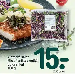 REMA 1000 Vinterkålsalat Mix af snittet rødkål og grønkål 400 g tilbud