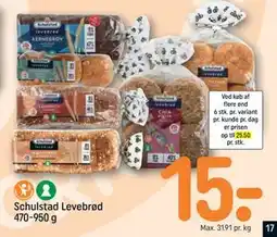 REMA 1000 Schulstad Levebrød 470-950 g tilbud