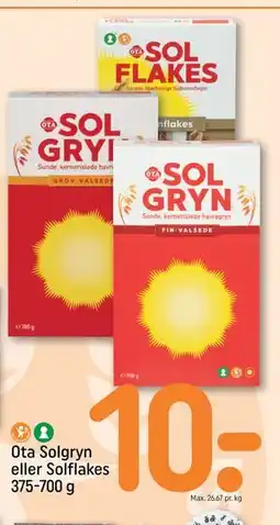 REMA 1000 Ota Solgryn eller Solflakes 375-700 g tilbud