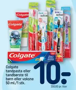 REMA 1000 Colgate tandpasta eller tandbørste til børn eller voksne 50 ml./1 stk tilbud