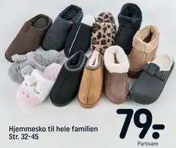 REMA 1000 Hjemmesko til hele familien Str. 32-45 tilbud
