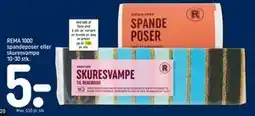 REMA 1000 REMA 1000 spandeposer eller skuresvampe 10-30 stk tilbud