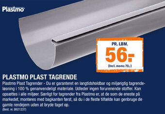 Plastmo Plast Tagrende