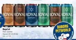 Otto Duborg Royal øl (forskellige varianter) tilbud