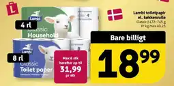 Løvbjerg Lambi toiletpapir el. køkkenrulle tilbud