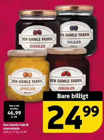 Løvbjerg Den Gamle Fabrik marmelade tilbud