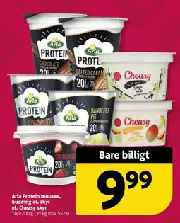 Løvbjerg Arla Protein mousse, budding el. skyr el. Cheasy skyr tilbud