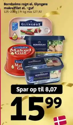 Løvbjerg Bornholms rogn el. Glyngøre makrelfilet el. -guf tilbud
