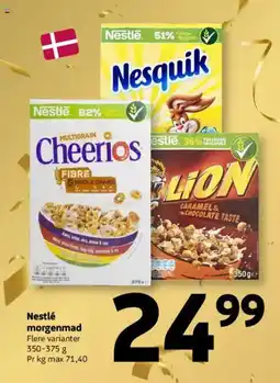 Løvbjerg Nestlé morgenmad tilbud
