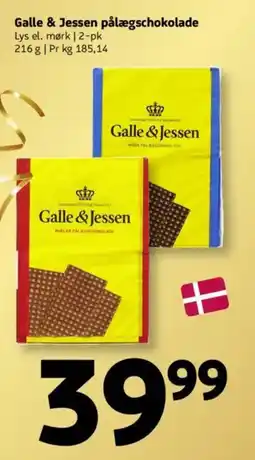 Løvbjerg Galle & Jessen pålægschokolade tilbud