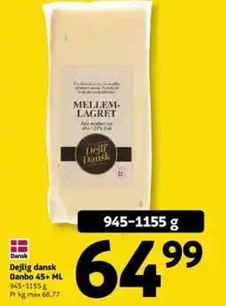 Løvbjerg Dejlig dansk Danbo 45+ ML tilbud