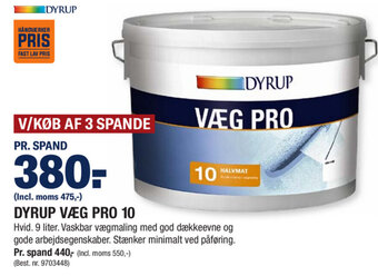 Dyrup Væg Pro 10