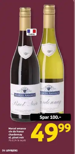 Løvbjerg Marcel amance vin de france chardonnay el. pinot noir tilbud