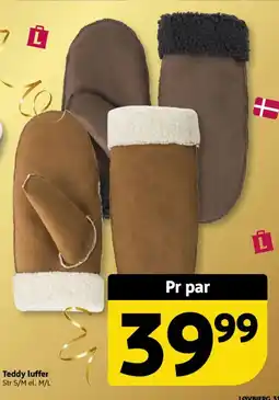 Løvbjerg Teddy luffer tilbud