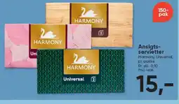 BigDollar Harmony Ansigts- servietter tilbud