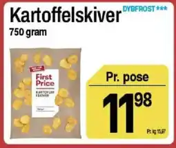 ABC Lavpris First Price Kartoffelskiver tilbud