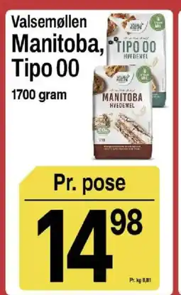 ABC Lavpris Valsemøllen Manitoba, Tipo 00 tilbud