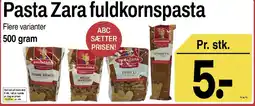 ABC Lavpris Pasta Zara fuldkornspasta tilbud