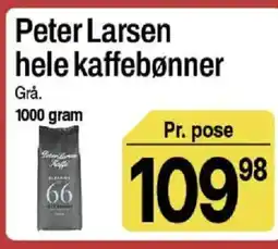 ABC Lavpris Peter Larsen hele kaffebønner tilbud