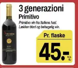ABC Lavpris 3 generazioni Primitivo tilbud