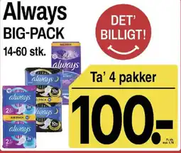 ABC Lavpris Always Big pack tilbud