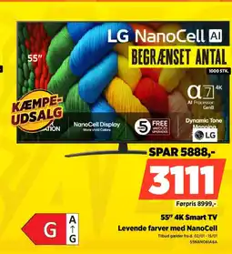 Power LG 55" 4K Smart TV 55NANO81A6A tilbud