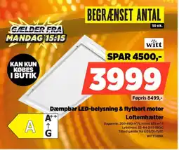 Power Dæmpbar LED-belysning & flytbart motor WITTTHINK tilbud