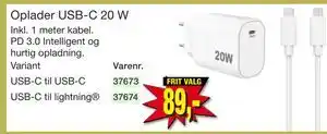 Harald Nyborg Oplader USB-C 20 W tilbud