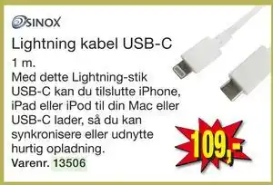 Harald Nyborg Lightning kabel USB-C tilbud