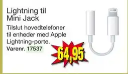 Harald Nyborg Lightning til Mini Jack tilbud