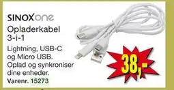 Harald Nyborg Opladerkabel 3-i-1 tilbud