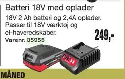 Harald Nyborg Batteri 18V med oplader tilbud