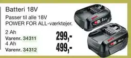 Harald Nyborg Batteri 18V tilbud