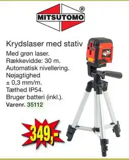 Harald Nyborg Krydslaser med stativ tilbud