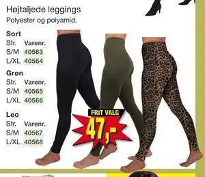Højtaljede leggings