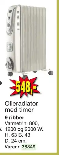 Harald Nyborg Olieradiator med timer tilbud
