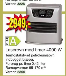 Harald Nyborg Laserovn med timer 4000 W tilbud