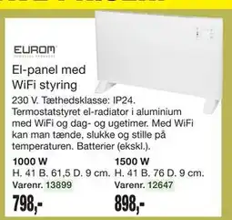 Harald Nyborg El-panel med WiFi styring tilbud