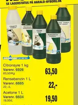 Harald Nyborg Acetone 1 L tilbud
